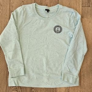 Talbots Sweatshirt Size L Green Coates Des Basques